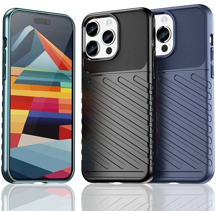 Hurtel Armored Apple iPhone 15 Pro Max Thunder – dėklas telefonui mėlynos spalvos