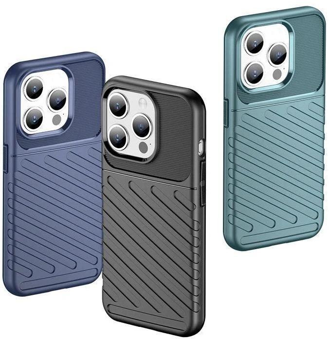 Hurtel Armored Apple iPhone 15 Pro Thunder – dėklas telefonui mėlynos spalvos