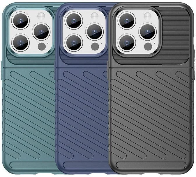 Hurtel Armored Apple iPhone 15 Pro Thunder – dėklas telefonui mėlynos spalvos