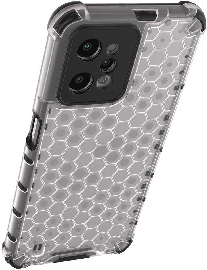 Hurtel Honeycomb dėklas skirtas Realme C31, skaidrus