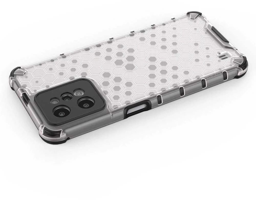 Hurtel Honeycomb dėklas skirtas Realme C31, skaidrus