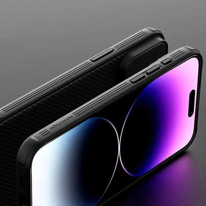 Nillkin CamShield Pro Magnetic Apple iPhone 15 Plus with Camera Protector – dėklas telefonui žalios spalvos