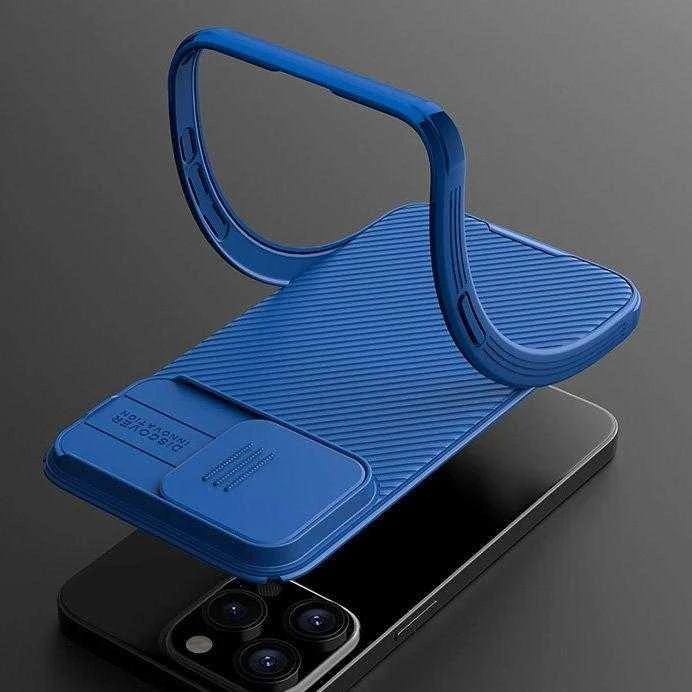 Nillkin CamShield PRO Magnetic Apple iPhone 15 Plus dėklas telefonui mėlynos spalvos