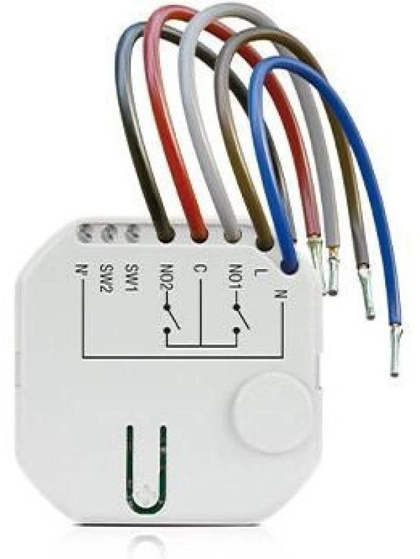 BELAIDIS DVIEJŲ KANALŲ VALDIKLIS 230V AC ASW-210 ABAX/ABAX2 SATEL