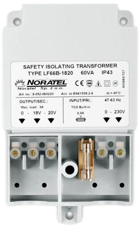 KINTAMOSIOS SROVĖS MAITINIMO ADAPTERIS TR-60VA/NORATEL SATEL