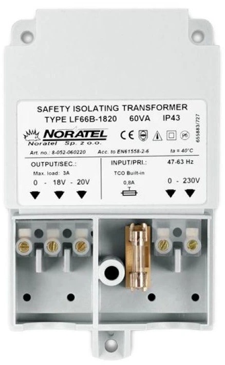 KINTAMOSIOS SROVĖS MAITINIMO ADAPTERIS TR-60VA/NORATEL SATEL