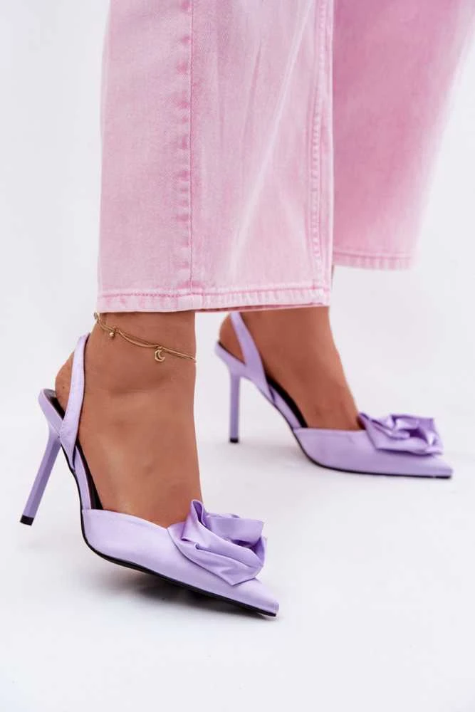 Satino aukštakulnės basutės Step in style