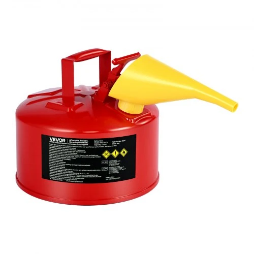 VEVOR Raudonas 9.5 L benzino kanistras