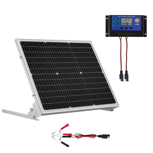 VEVOR 50W 12V saulės baterijos įkroviklis