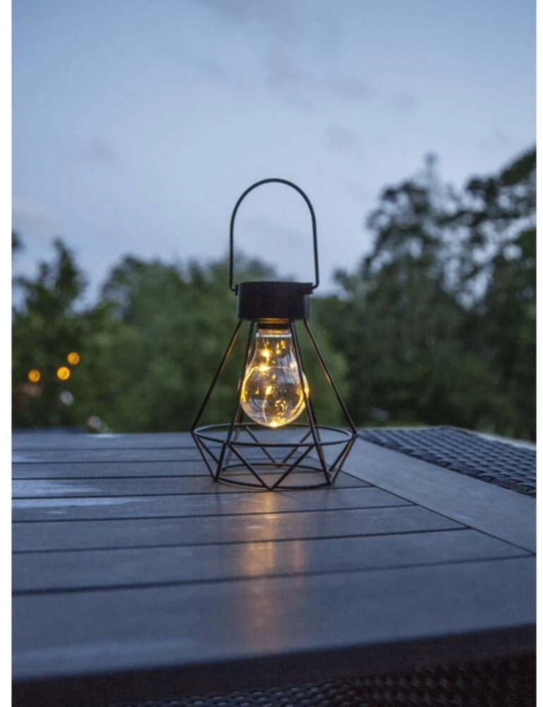 Saulės energija įkraunama LED lempa „Edison“