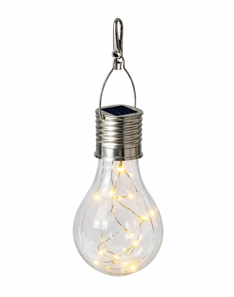 Saulės energija įkraunama sodo lempa „Lemputė“