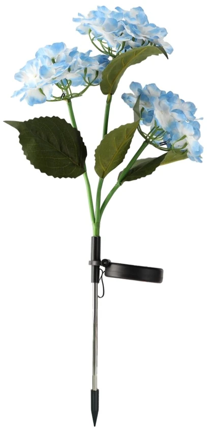 Saulės energija maitinama dekoratyvinė LED lempa „Hortenzija“, 68 cm