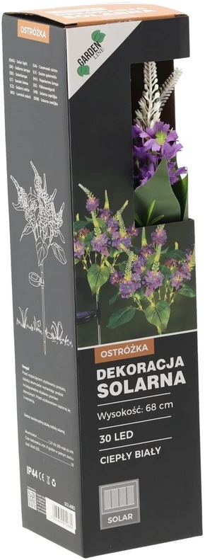 Saulės energija maitinama dekoratyvinė LED lempa „Pentinius“, 68 cm