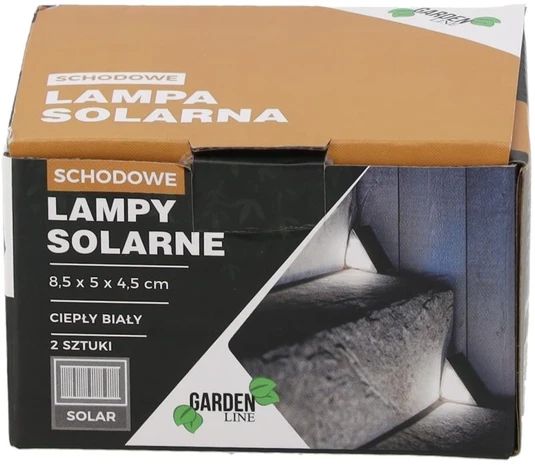 SAULĖS ENERGIJA MAITINAMOS LAIPTŲ LEMPOS LED (2 VNT.)