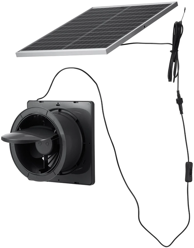 VEVOR Saulės energijos ventiliatorius, 25W panelė, 220 CFM srautas