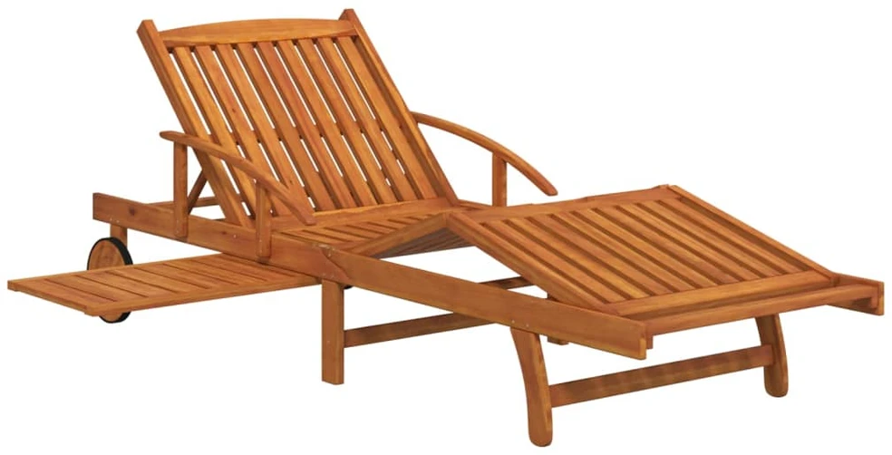 Sofa Saulės gultų ir staliuko komplektas, 2 dalių, akacijos masyvas
