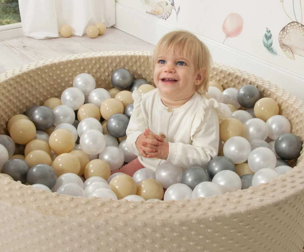 Sausas baseinas su kamuoliukais 30 cm, butelių žalios spalvos