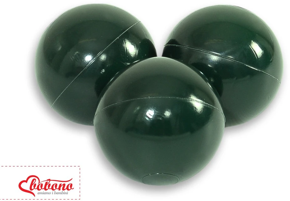 Sauso baseino plastikiniai kamuoliukai, 50 vnt., tamsiai žali