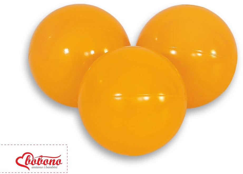 Sauso baseino plastikiniai kamuoliukai, 50 vnt., medaus geltonumo