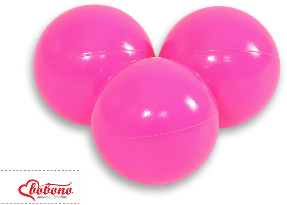 Sauso baseino plastikiniai kamuoliukai, 50 vnt., rožiniai