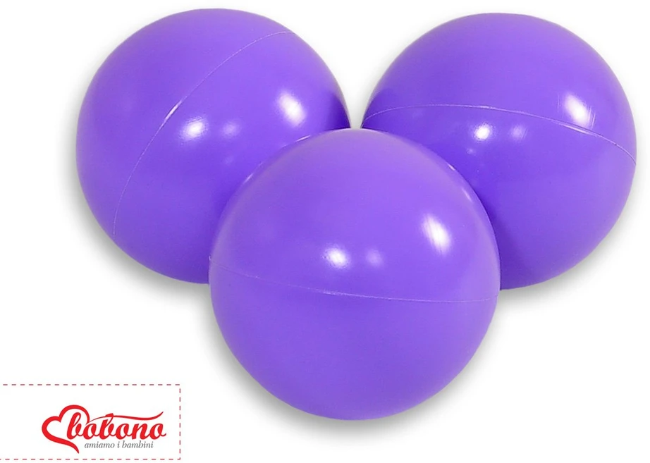 Sauso baseino plastikiniai kamuoliukai, 50 vnt., levandų spalvos