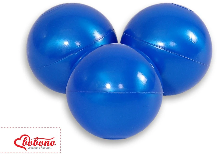 Sauso baseino plastikiniai kamuoliukai, 50 vnt., perlinė mėlyna
