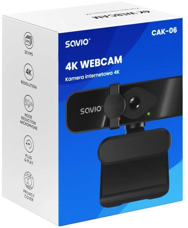 SAVIO 4K Internetinė kamera CAK-06