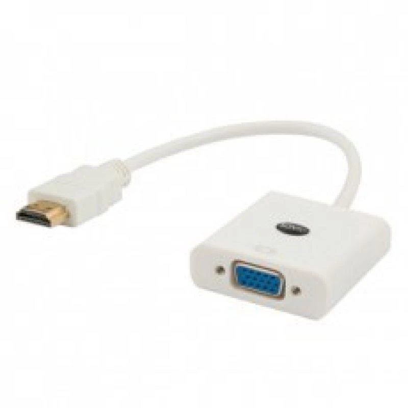 SAVIO HDMI (M) - VGA (F) ADAPTERIS Baltas CL-201