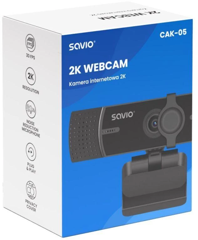 SAVIO WEBCAM 2K CAK-05