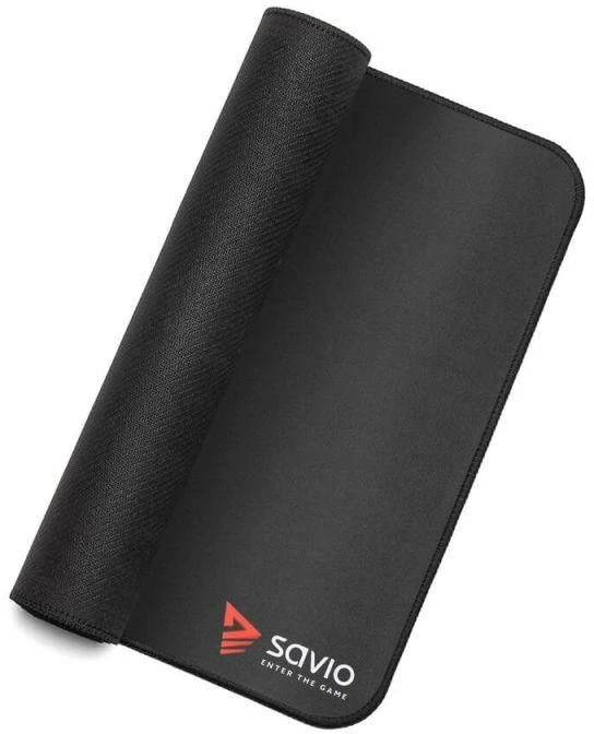 SAVIO žaidimų pelės kilimėlis 250x250x2mm, apsiūti kraštai, juoda versija Turbo Dynamic S