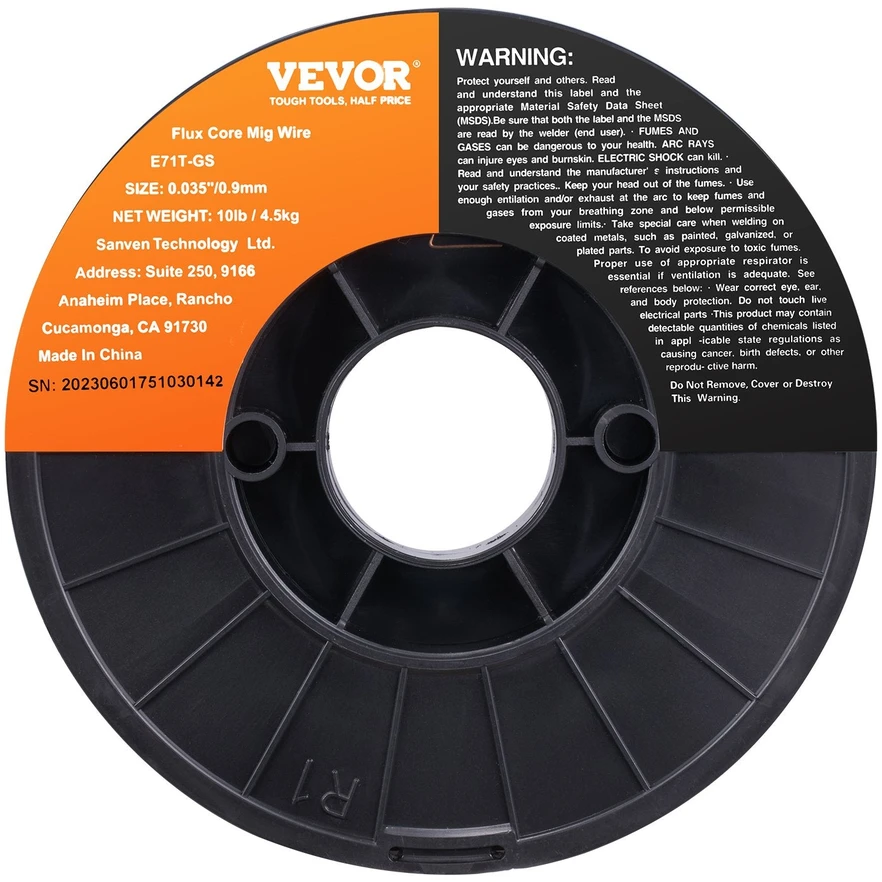 VEVOR Suvirinimo viela E71T-GS, 0.9 mm 4.5kg