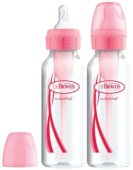 Dr Browns Dr.Browns SB82305 standartinis buteliukas 250ml PARINKTYS 2 pakuotė rožinė