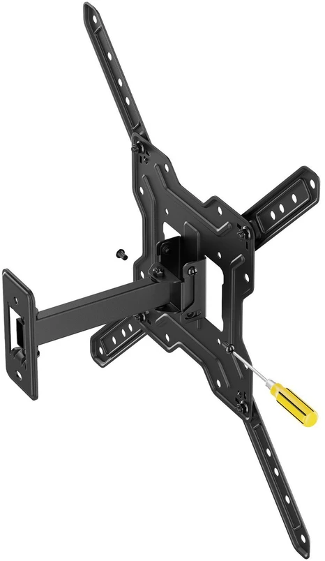 Sbox LCD-441-2 visiškai judrus televizoriaus sieninis laikiklis 23–65 col., iki 30 kg, VESA 400 x 400, juodas
