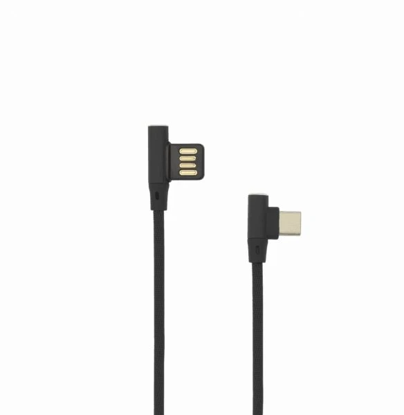 Sbox Technology Sbox USB-C-90-B USB->Type C 90 M/M 1.5m Juodas