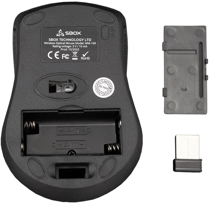 Sbox WM-109 Raudona belaidė pelė