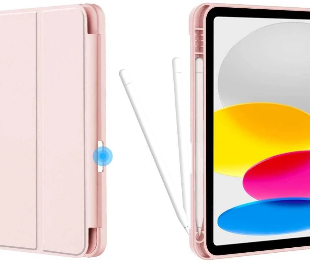 Tech-Protect SC Pen Apple iPad 10.9” 10 / 2022 / 11” 11 / 2025 – dėklas planšetiniam kompiuteriui rožinės spalvos