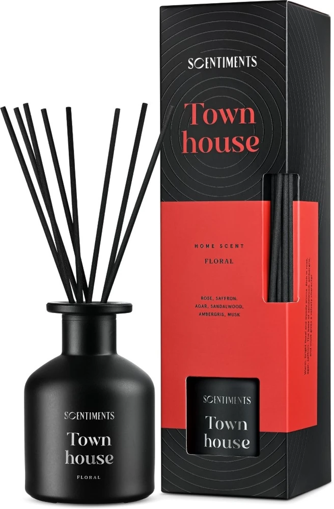 SCENTIMENTS Namų kvapas lazdelėmis Town House, 125 ml