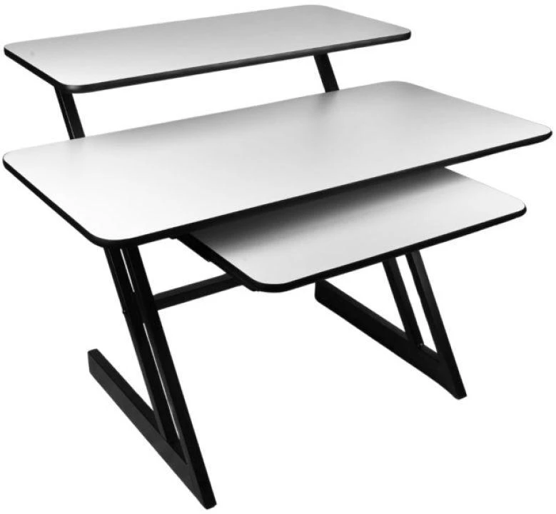 DNA Professional SD3 - Mokymosi stalas su klaviatūros lentyna, 91,4 cm (juodas ir pilkas)