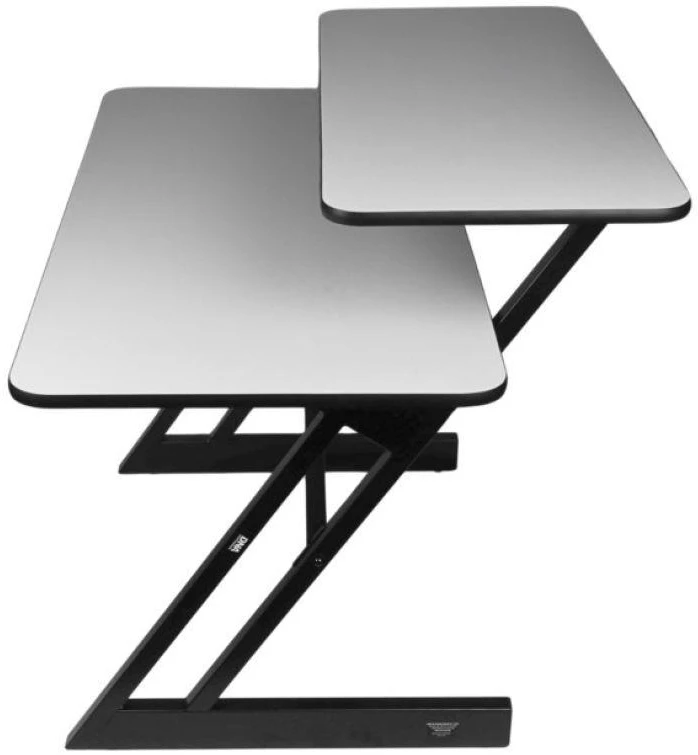 DNA Professional SD3 - Mokymosi stalas su klaviatūros lentyna, 91,4 cm (juodas ir pilkas)