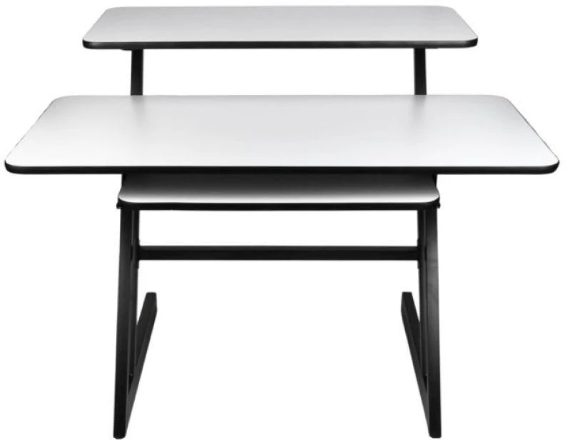 DNA Professional SD3 - Mokymosi stalas su klaviatūros lentyna, 91,4 cm (juodas ir pilkas)