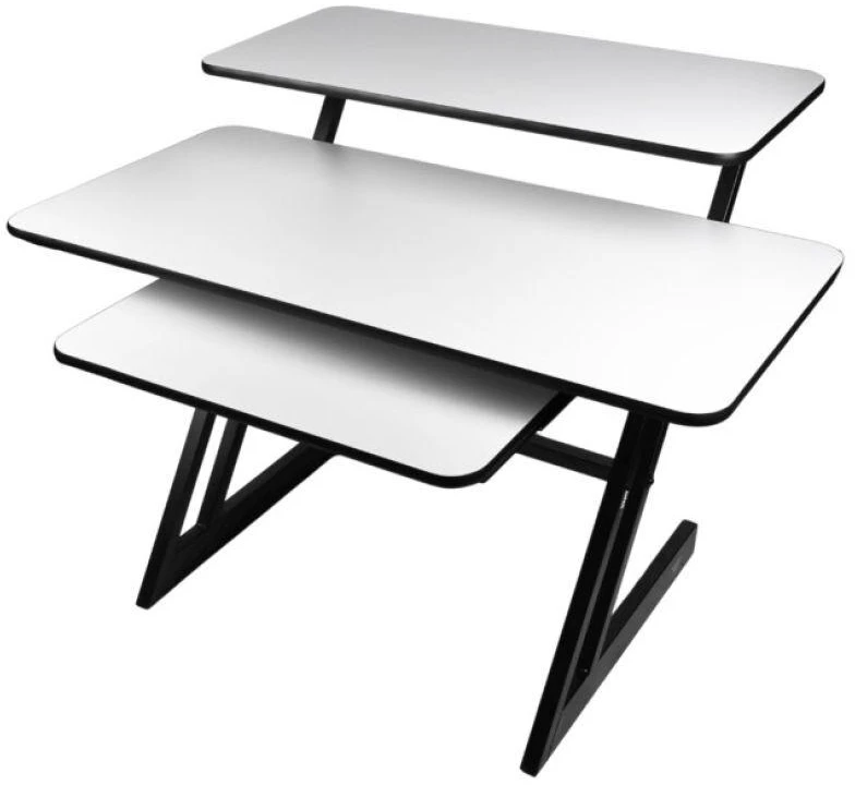 DNA Professional SD3 - Mokymosi stalas su klaviatūros lentyna, 91,4 cm (juodas ir pilkas)