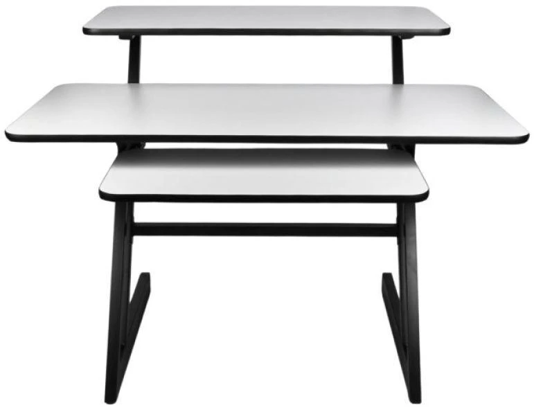 DNA Professional SD3 - Mokymosi stalas su klaviatūros lentyna, 91,4 cm (juodas ir pilkas)