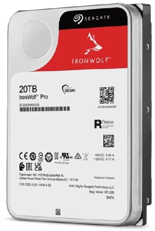 Seagate QNAP HDD | IronWolf Pro ST20000NT001 | 600 RPM | 20000 GB