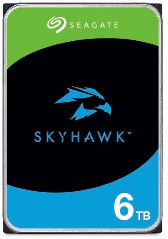 Ausinės „Seagate SkyHawk“ 6TB 3,5 col. SATA ST6000VX009 HDD standusis diskas