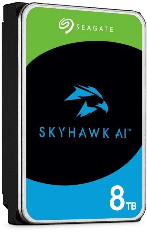 Ausinės Seagate Skyhawk AI ST8000VE001 HDD (8 TB; 3,5"; 256 MB; 7200 aps./min.)