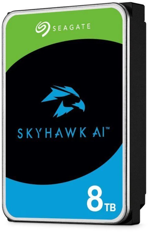 Ausinės Seagate Skyhawk AI ST8000VE001 HDD (8 TB; 3,5"; 256 MB; 7200 aps./min.)