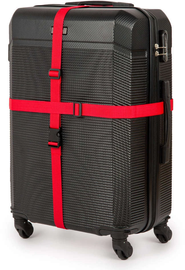 Kelioninis Solier Accessories Security luggage strap set for suitcase SA50 red
