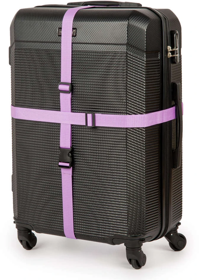 Kelioninis Solier Accessories Security luggage strap set for suitcase SA50 violetinė