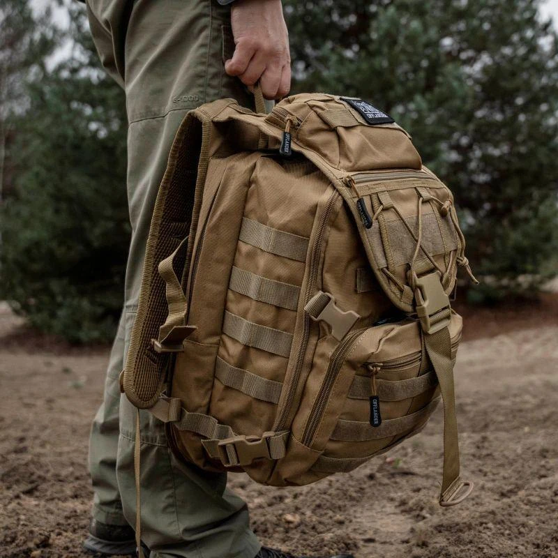 Sel//i//o keliautojams skirtas "Offlander Survival Hiker" 25L kuprin" + \