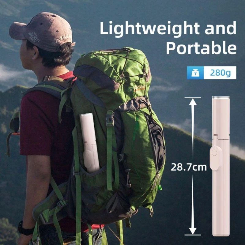 Selfie Stick Tech-Protect L09S with Tripod - Rožinė